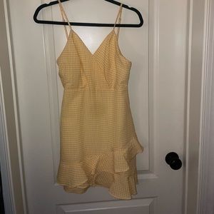 Altard state yellow gingham dress size S